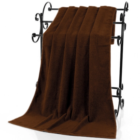 GRUBY RĘCZNIK KĄPIELOWY 70x140cm 400g/m2 PREMIUM CHŁONNY BRĄZOWY