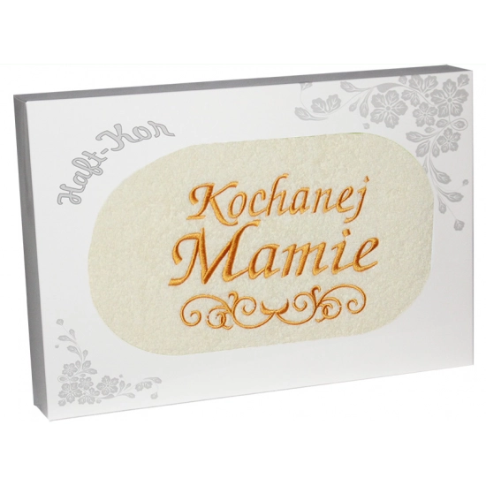 RĘCZNIK Z HAFTEM DZIEŃ MATKI 70x140 NA PREZENT