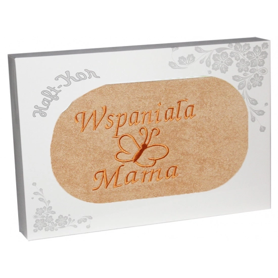 RĘCZNIK Z HAFTEM DZIEŃ MATKI 70x140 NA PREZENT