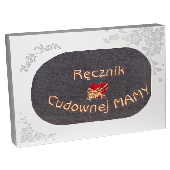 RĘCZNIK Z HAFTEM DZIEŃ MATKI 70x140 NA PREZENT