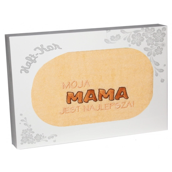 RĘCZNIK Z HAFTEM DZIEŃ MATKI 70x140 NA PREZENT