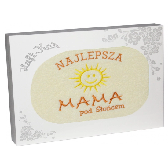 RĘCZNIK Z HAFTEM DZIEŃ MATKI 70x140 NA PREZENT