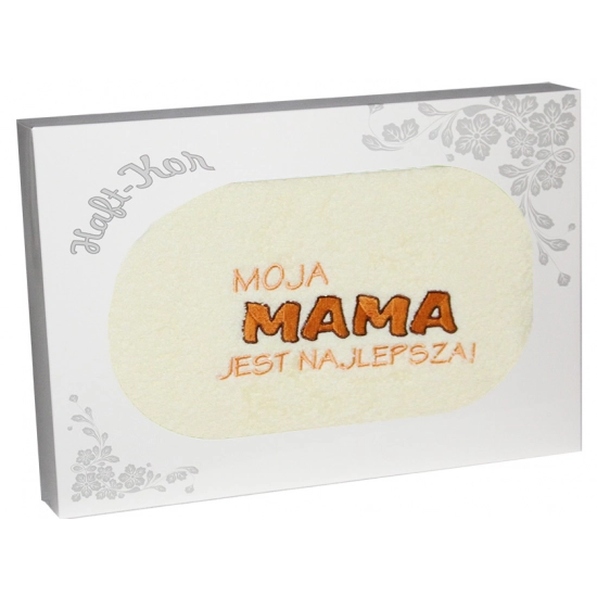 RĘCZNIK Z HAFTEM DZIEŃ MATKI 70x140 NA PREZENT