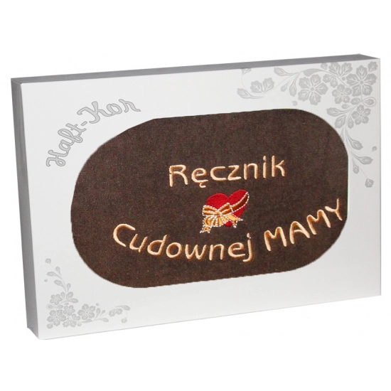 RĘCZNIK Z HAFTEM DZIEŃ MATKI 70x140 NA PREZENT