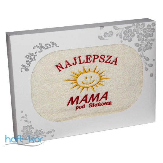 RĘCZNIK Z HAFTEM DZIEŃ MATKI 70x140 NA PREZENT