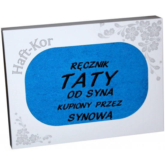 RĘCZNIK Z HAFTEM DZIEŃ OJCA 70x140 NA PREZENT