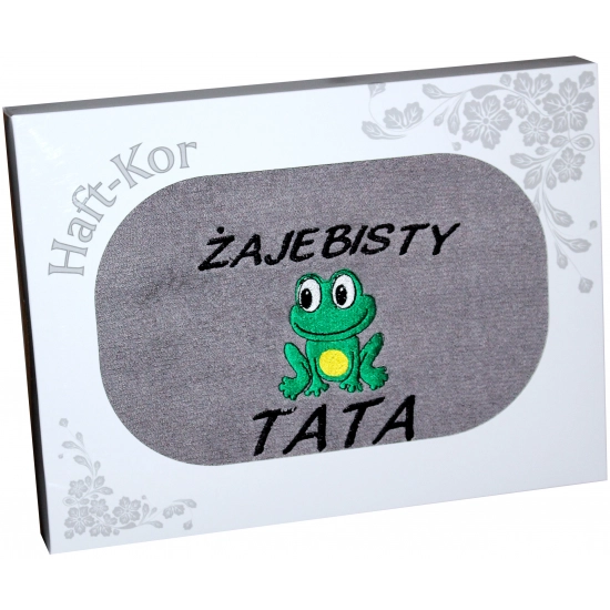 RĘCZNIK Z HAFTEM DZIEŃ OJCA 70x140 NA PREZENT