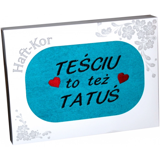 RĘCZNIK Z HAFTEM DZIEŃ OJCA 70x140 NA PREZENT