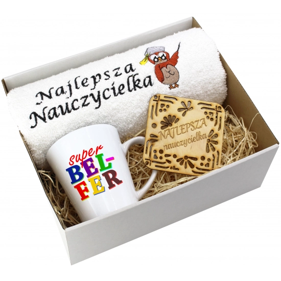 PREZENT DZIEŃ NAUCZYCIELA WYCHOWAWCY KUBEK RĘCZNIK