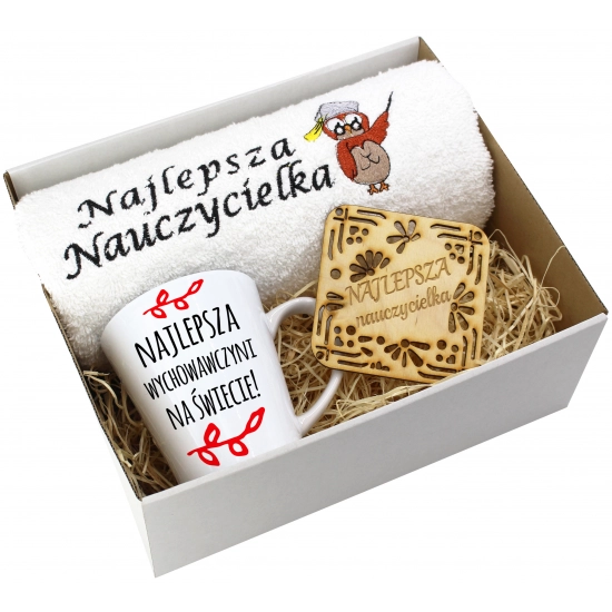 PREZENT DZIEŃ NAUCZYCIELA WYCHOWAWCY KUBEK RĘCZNIK
