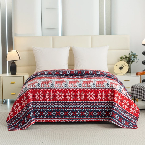 Świąteczna narzuta na kanapę 170x210 cm – dekoracja wnętrza