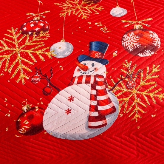 Elegancka narzuta świąteczna 170x210 cm na sofie