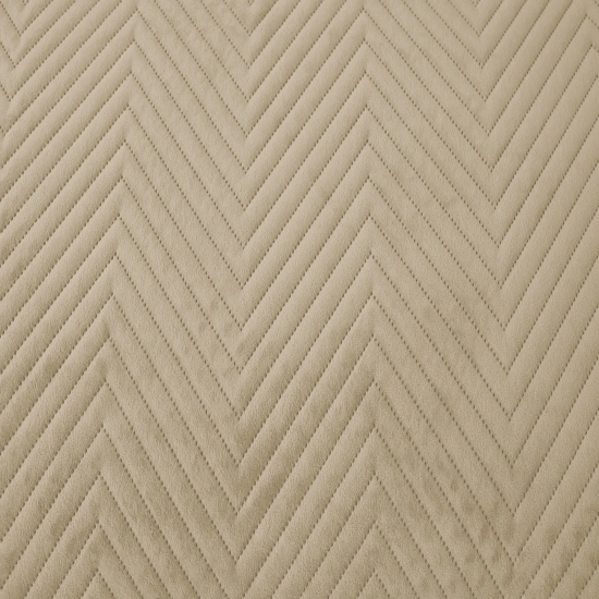 NARZUTA WELUROWA 70x160 NA FOTEL PREMIUM VELVET PIKOWANA BEŻ