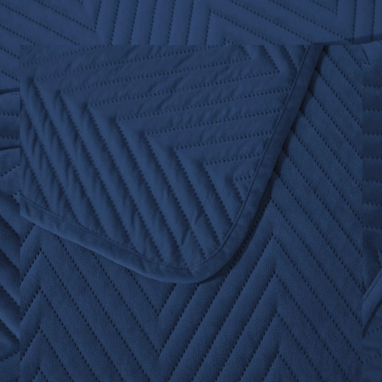 NARZUTA WELUROWA 170X210 NA KANAPĘ PREMIUM VELVET PIKOWANA GRANAT