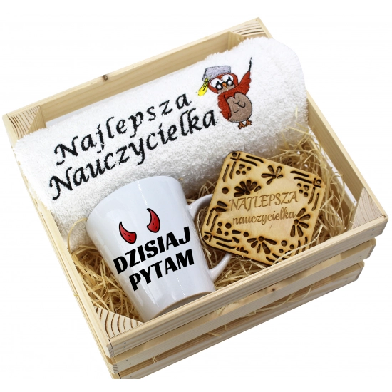 PREZENT DZIEŃ NAUCZYCIELA WYCHOWAWCY KUBEK RĘCZNIK