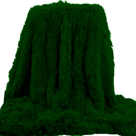 NARZUTA WŁOCHACZ KOC PLUSZ PLED FUTRZAK 160X200 MALACHIT