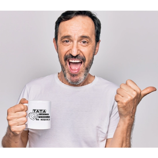 PREZENT DLA TATY RĘCZNIK + KUBEK DZIEŃ OJCA TATA