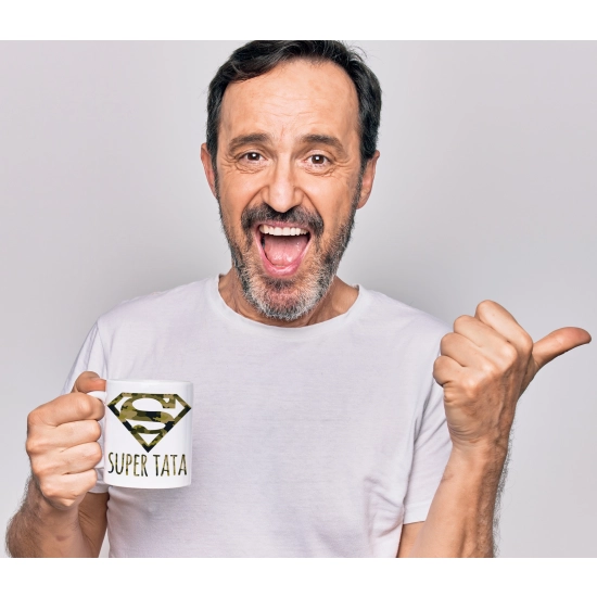 KOMPLET DLA TATY PODUSZKA 40X40CM + KUBEK 330ml NA PREZENT DZIEŃ OJCA TATA