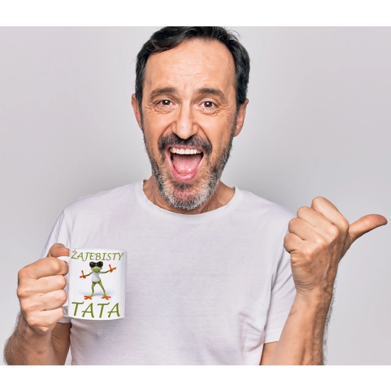 KOMPLET DLA TATY PODUSZKA 40X40CM + KUBEK 330ml NA PREZENT DZIEŃ OJCA TATA