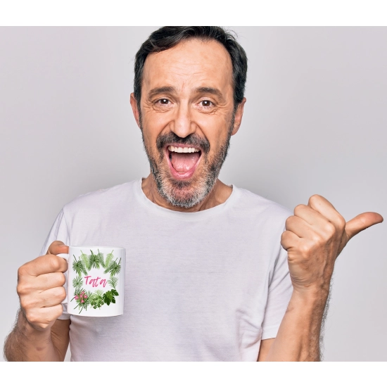 KOMPLET DLA TATY PODUSZKA 40X40CM + KUBEK 330ml NA PREZENT DZIEŃ OJCA TATA