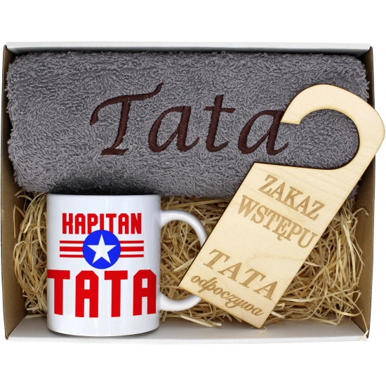 PREZENT DZIEŃ OJCA RĘCZNIK KUBEK TATA TATY OJCIEC