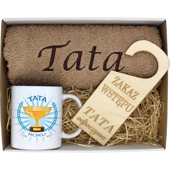 PREZENT DZIEŃ OJCA RĘCZNIK KUBEK TATA TATY OJCIEC