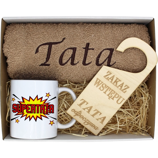 PREZENT DZIEŃ OJCA RĘCZNIK KUBEK TATA TATY OJCIEC