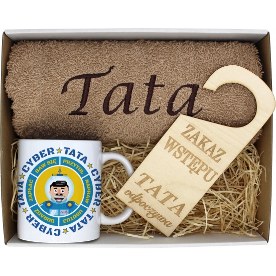 PREZENT DZIEŃ OJCA RĘCZNIK KUBEK TATA TATY OJCIEC