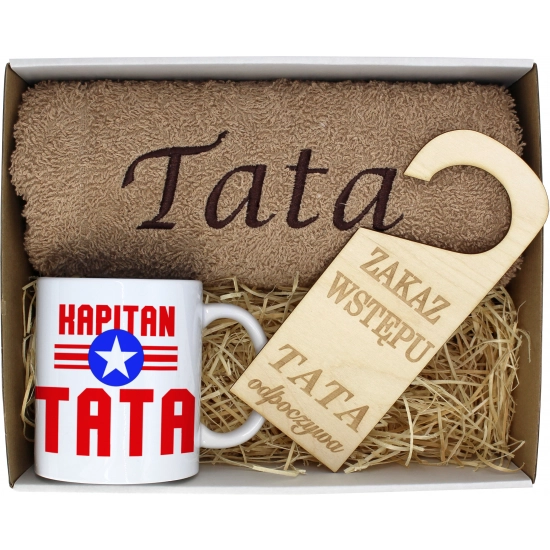 PREZENT DZIEŃ OJCA RĘCZNIK KUBEK TATA TATY OJCIEC