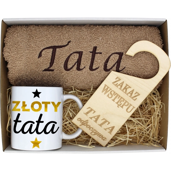 PREZENT DZIEŃ OJCA RĘCZNIK KUBEK TATA TATY OJCIEC