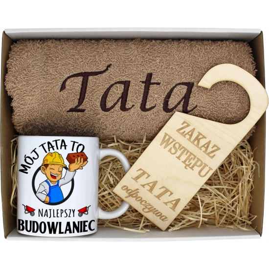 PREZENT DZIEŃ OJCA RĘCZNIK KUBEK TATA TATY OJCIEC