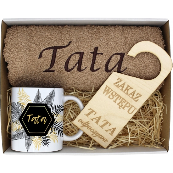 PREZENT DZIEŃ OJCA RĘCZNIK KUBEK TATA TATY OJCIEC