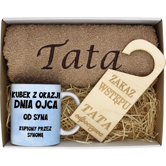 PREZENT DZIEŃ OJCA RĘCZNIK KUBEK TATA TATY OJCIEC