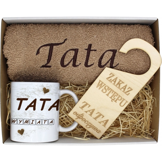 PREZENT DZIEŃ OJCA RĘCZNIK KUBEK TATA TATY OJCIEC