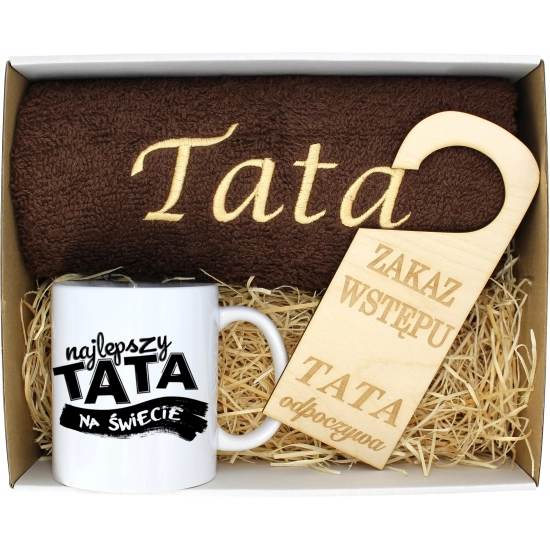 PREZENT DZIEŃ OJCA RĘCZNIK KUBEK TATA TATY OJCIEC
