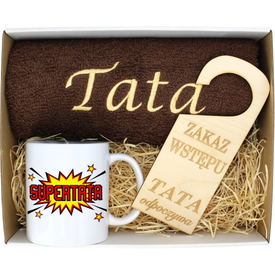 PREZENT DZIEŃ OJCA RĘCZNIK KUBEK TATA TATY OJCIEC