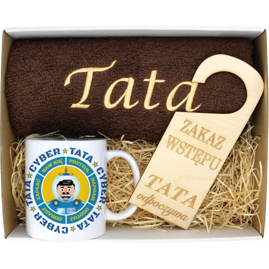PREZENT DZIEŃ OJCA RĘCZNIK KUBEK TATA TATY OJCIEC