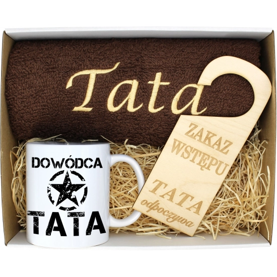 PREZENT DZIEŃ OJCA RĘCZNIK KUBEK TATA TATY OJCIEC