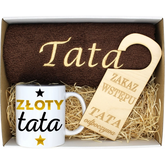 PREZENT DZIEŃ OJCA RĘCZNIK KUBEK TATA TATY OJCIEC