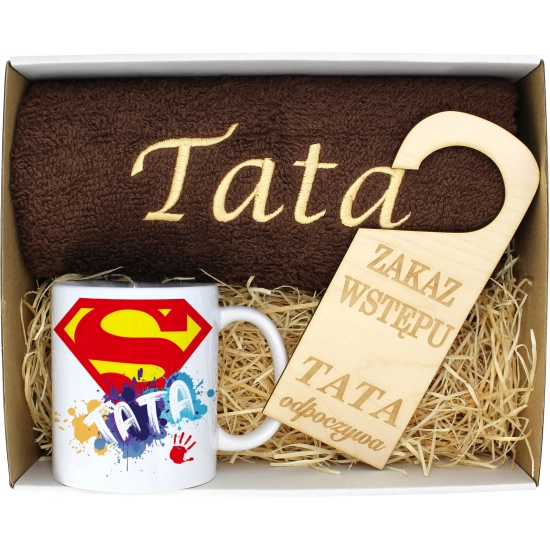 PREZENT DZIEŃ OJCA RĘCZNIK KUBEK TATA TATY OJCIEC