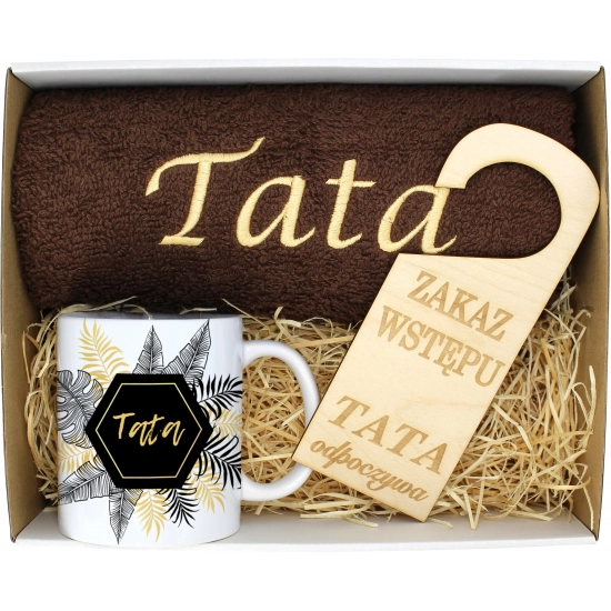 PREZENT DZIEŃ OJCA RĘCZNIK KUBEK TATA TATY OJCIEC