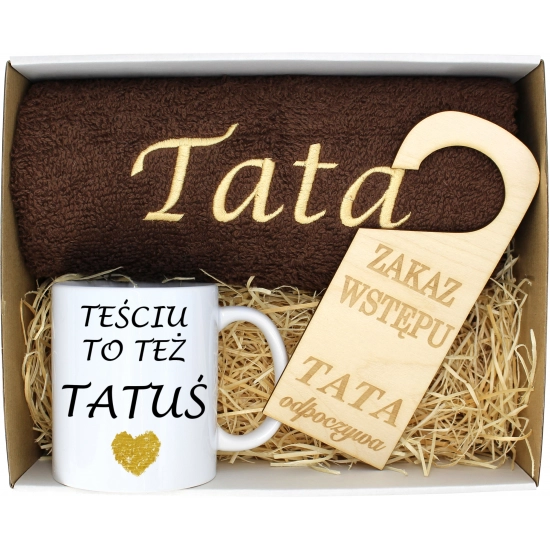 PREZENT DZIEŃ OJCA RĘCZNIK KUBEK TATA TATY OJCIEC