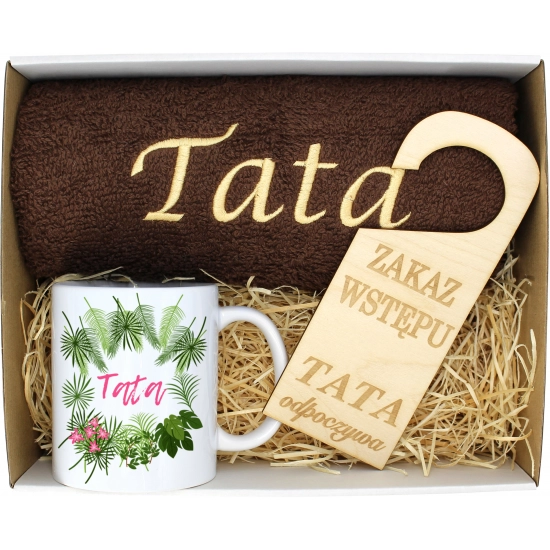 PREZENT DZIEŃ OJCA RĘCZNIK KUBEK TATA TATY OJCIEC