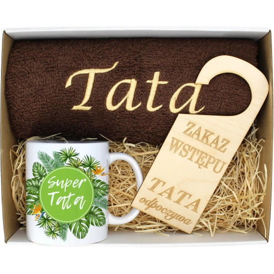PREZENT DZIEŃ OJCA RĘCZNIK KUBEK TATA TATY OJCIEC
