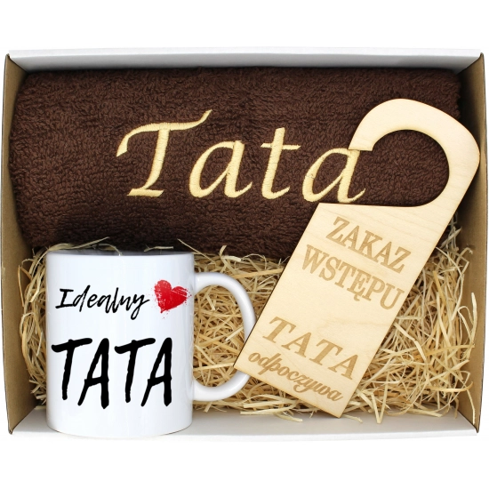PREZENT DZIEŃ OJCA RĘCZNIK KUBEK TATA TATY OJCIEC