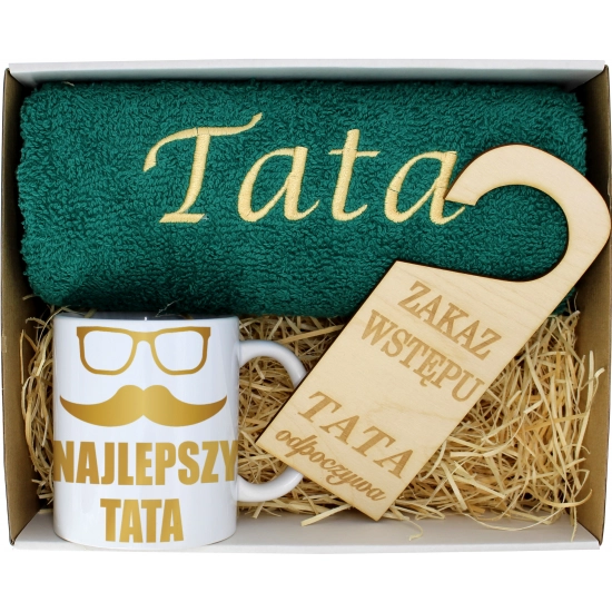 PREZENT DZIEŃ OJCA RĘCZNIK KUBEK TATA TATY OJCIEC