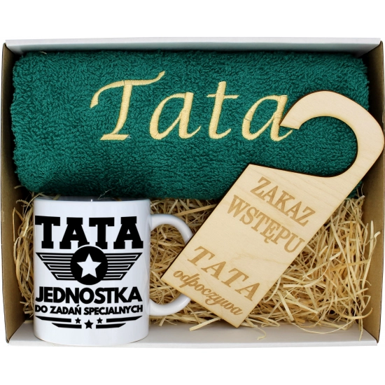 PREZENT DZIEŃ OJCA RĘCZNIK KUBEK TATA TATY OJCIEC
