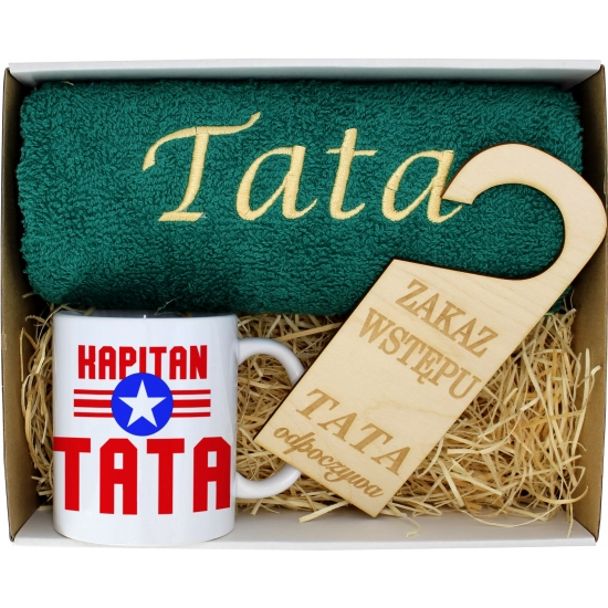 PREZENT DZIEŃ OJCA RĘCZNIK KUBEK TATA TATY OJCIEC
