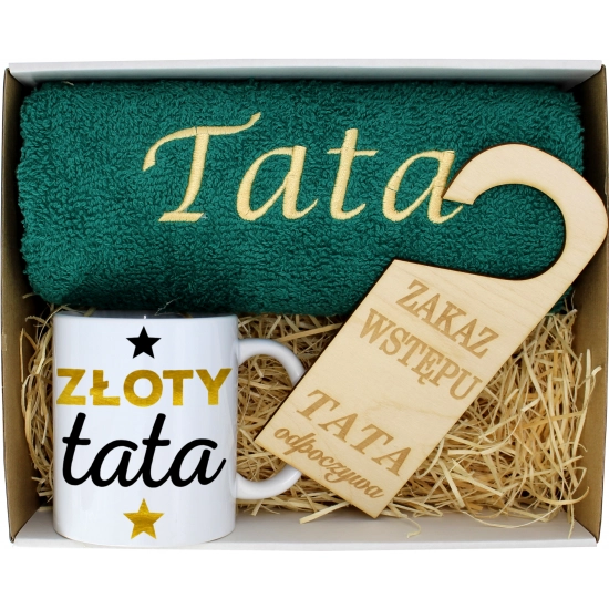 PREZENT DZIEŃ OJCA RĘCZNIK KUBEK TATA TATY OJCIEC