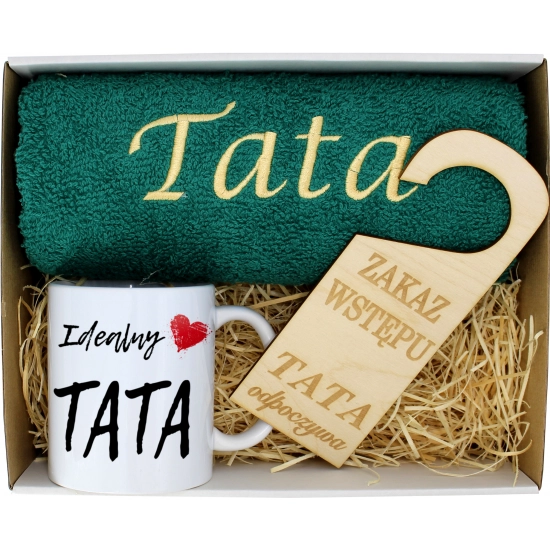 PREZENT DZIEŃ OJCA RĘCZNIK KUBEK TATA TATY OJCIEC